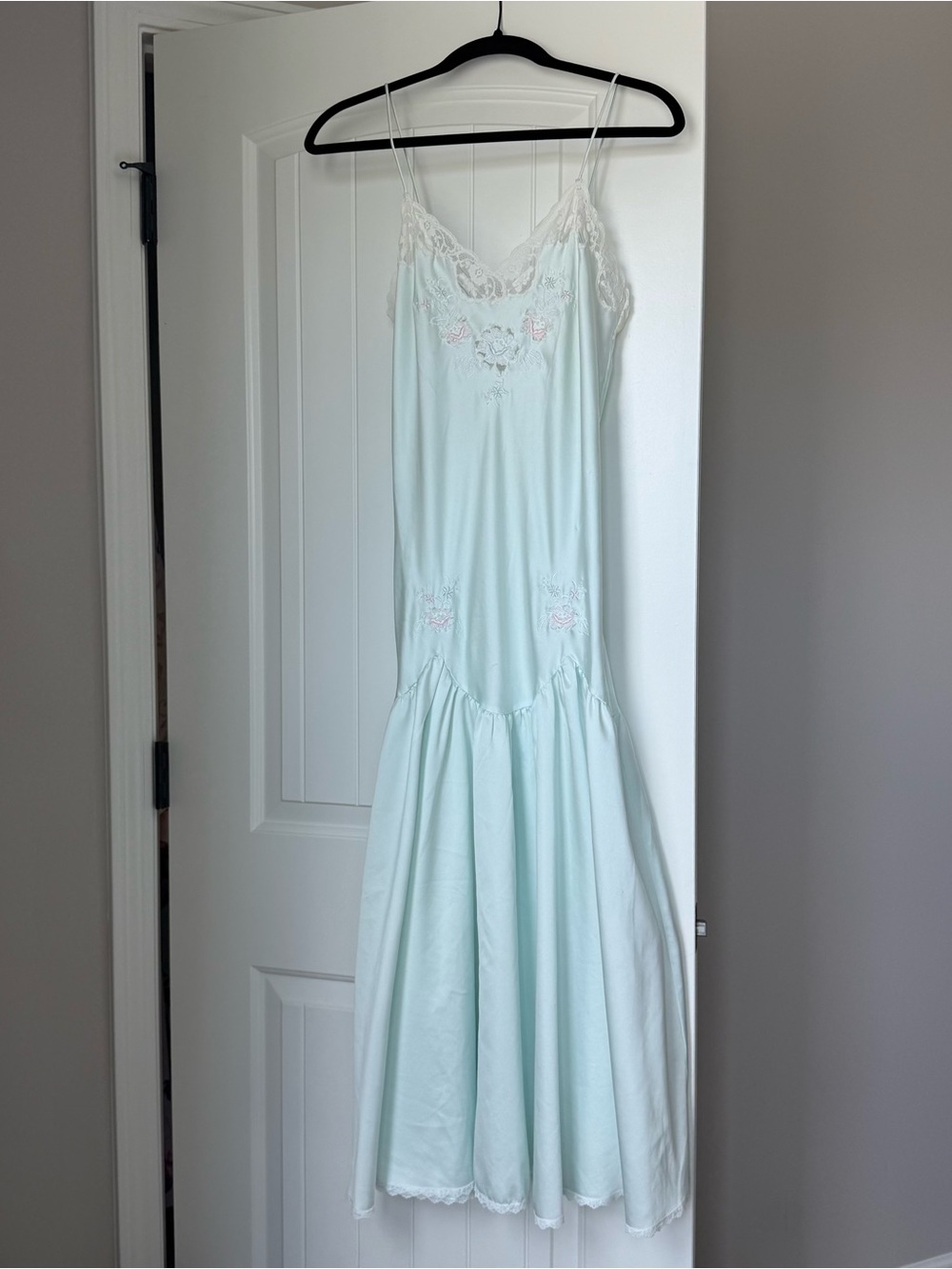 Vintage Sara Beth Mermaid Maxi Lingerie Slip